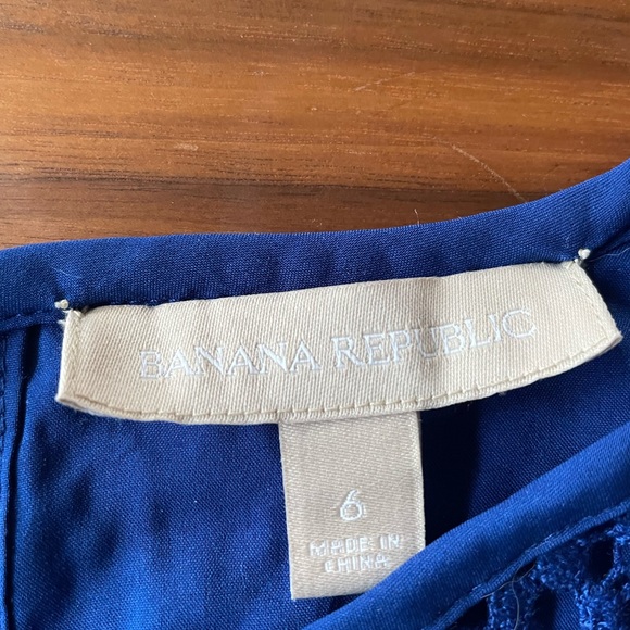 Banana Republic Royal Blue Short Sleeve Top - Picture 4 of 10